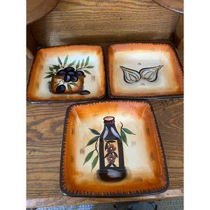 3 vintage Beau Rivage Oil Vinegar Appetizer Bowls